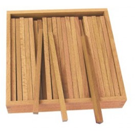 Montessori : Boîte des Prismes pour l'Escalier Marron Montessori : Boîte des Prismes pour l'Escalier Marron