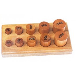 Montessori : Support des poids en bois Montessori : Support des poids en bois