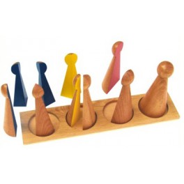 Montessori : Quilles des Fractions Montessori : Quilles des Fractions