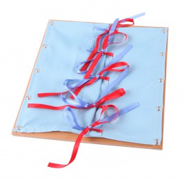 Montessori Premium : Cadre d'habillage à rubans Montessori Premium : Cadre d'habillage à rubans
