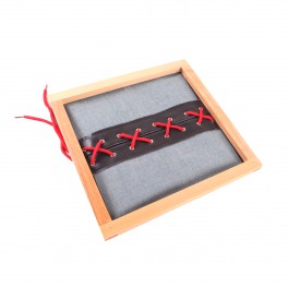 Montessori Premium : Cadre d'habillage à lacets de chaussure Montessori Premium : Cadre d'habillage à lacets de chaussure