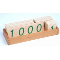 Montessori PREMIUM: Grandes cartes en bois des nombres (1-1000)