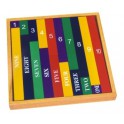 Montessori : Barres des nombres colorées