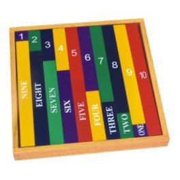 Montessori : Barres des nombres colorées Montessori : Barres des nombres colorées