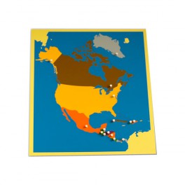 Montessori PREMIUM: Puzzle carte de l'Amérique du Nord Montessori PREMIUM: Puzzle carte de l'Amérique du Nord