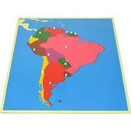 Montessori PREMIUM: Puzzle carte de l'Amérique du Sud Montessori PREMIUM: Puzzle carte de l'Amérique du Sud