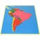 Montessori PREMIUM: Puzzle carte de l'Amérique du Sud