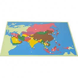 Montessori PREMIUM: Puzzle carte de l'Asie Montessori PREMIUM: Puzzle carte de l'Asie