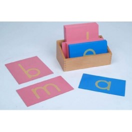 Montessori PREMIUM: Tablette de lettres minuscules rugueuse Montessori PREMIUM: Tablette de lettres minuscules rugueuse