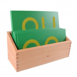 Montessori PREMIUM: Tablette double lettres minuscules rugueuses Montessori PREMIUM: Tablette double lettres minuscules rugueuses