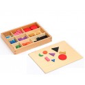 Montessori PREMIUM: Symboles grammaticaux basiques en bois avec boite
