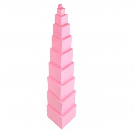 Montessori: La tour rose en hêtre Montessori: La tour rose en hêtre